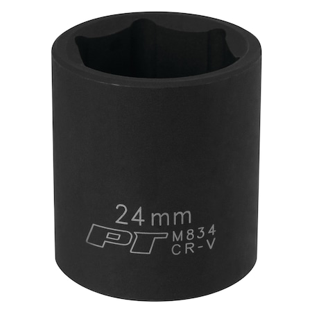 Performance Tool 1/2 In Dr. Impact Socket 24Mm Socket Imp 24Mm, M834 M834
