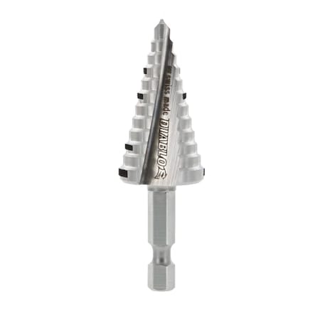 Diablo 7/8 in. X 2 3/4 in. L Metal Impact Step Drill Bit Hex Shank DSD0875S12