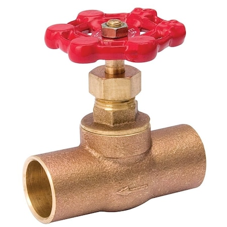 Southland Stop Valve, 12 in Connection, Compression, 125 psi Pressure, Brass Body 105-503NL