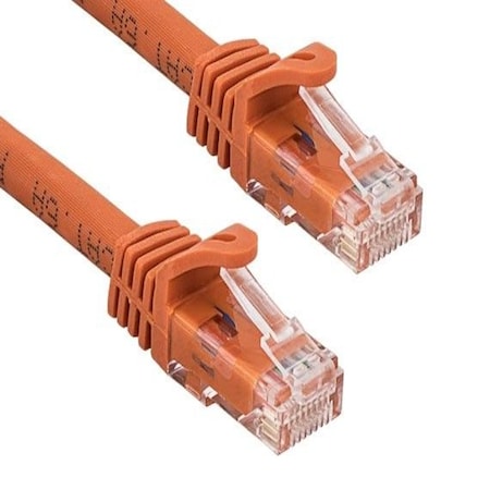 Sanoxy 100ft Cat6a 600 MHz UTP Snagless Ethernet Network Patch Cable, Orange SNX-CBL-LDR-C6110-50HD