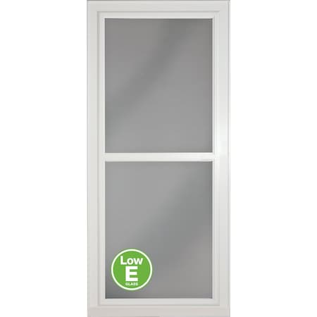 Larson Easy Vent 146 Series 36'' Wx81'' Hx1-7/8'' Thick Wht Full View Aluminum Storm Door 14604032E