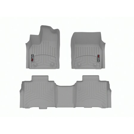 Weathertech Grey, Front and Rear Floorliners 461784-1-2