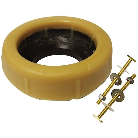 Plumb Pak Keeney Toilet Wax Gasket, Brass, Honey Yellow, For: 3 in or 4 in Waste Lines K836-4