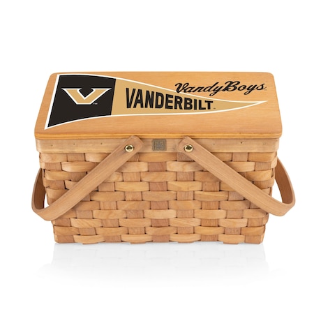 Picnic Time Family Of Brands NCAA Vanderbilt Commodores Poppy Personal Picnic Basket 124-00-299-584-0