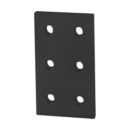 80/20 T-SlotFrmingConnector, Alum, Blk, 90mm, 4mm 30-4366-BLACK