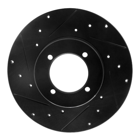 Dynamic Friction Co DFC Brake Rotor - Drilled and Slotted - Black 633-67004L
