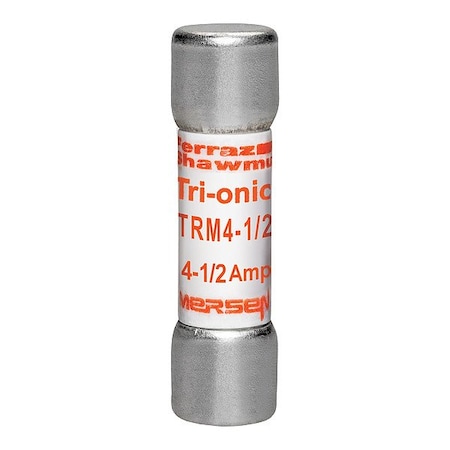 Mersen Fuse, 1 1/2 in L, 250 V AC, 4.5 A TRM4-1/2
