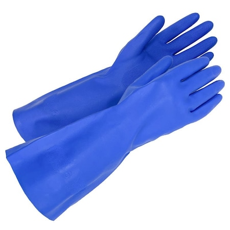 Gemplers Chemical Resistant Gloves, Nitrile, 13 in L, 11 mil, Blue, 6, 12 PK 11mil-FL-6