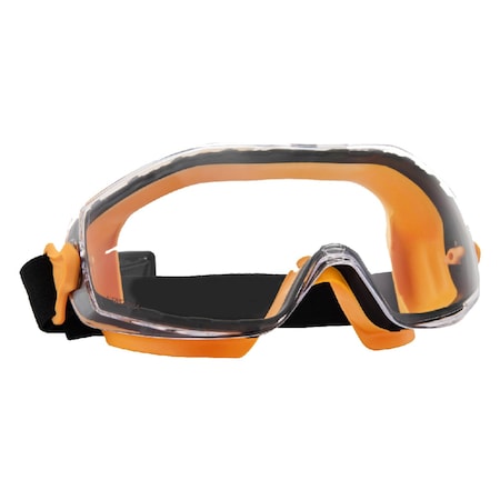 Powertec Safety Goggles, Scratch Proof UV Protection, Clear Anti-fog, Chemical Splash Protective Eyewear 71563N