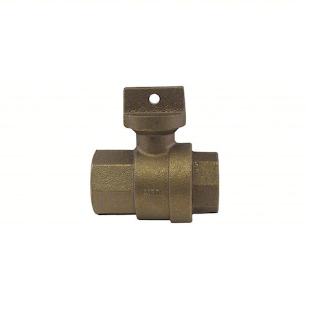 A.Y. Mcdonald Manual 2-Way Ball Valve, NPT, Brass 76101 1"