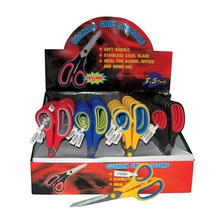 Diamond Visions SC-0179 8 in. Cushion Grip Scissors-, 48PK DI11739