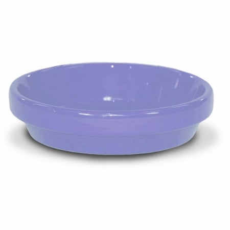 Balcony Beyond 7.75 in. Lilac Clay Powder Coated Ceramic Saucer, 10PK BA3863635