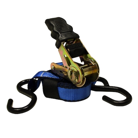Everest 1 inx10 ft Ratchet Tie Down Strap 500lbs WLL, 8PK S81101