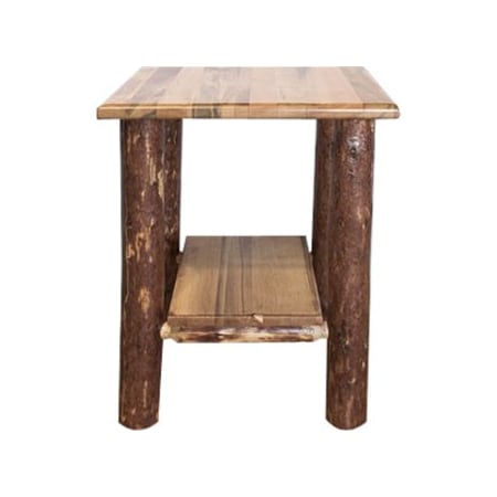 Montana Woodworks MWGCNS Glacier Country Nightstand with Shelf MWGCNS