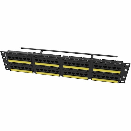 Ortronics 48PORT, 6A/10G, FLAT PNL SP6AU48
