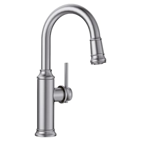 Blanco Empressa Bar Pull Down Stream only 1.5gpm, Stainless 442513