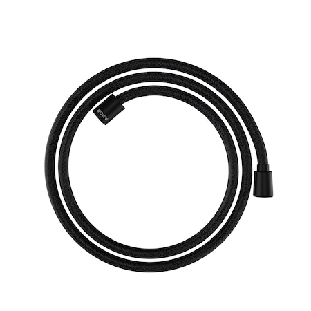Axor Shower Solutions Textile Hose with Cylindrical and Conical Nut, 79" in Matte Black 28290670