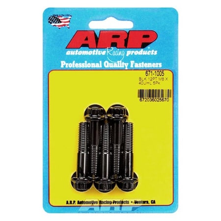 Whole-In-One 671-1005 8 mm x 1.25 in. 12 Point Bolt Kit - Set of 5 WH3622040