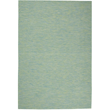 Homeroots 4' X 6' Blue Indoor Outdoor Area Rug 522290