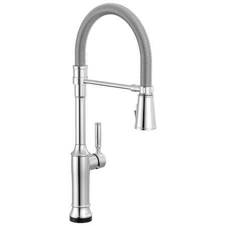 Delta Renaldi Touch2O Technology Kitchen Faucet With Touchless Technology In Lumicoat Chrome 9684TL-PR-DST