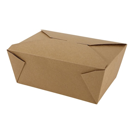 Empress #4 Kraft Folded Takeout Box 7.75 in x 5.5 in x 3.5 in, 160PK EMPFDBX4-K