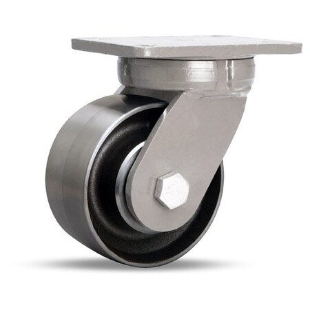 Hamilton Super Endurance Kingpinless Swivel Caster, 6"X3" Forged Steel Wheel S-SEC-63FST