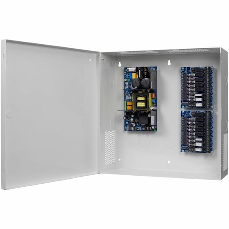 Securitron Power Supply, Steel, 14" L, 14" W, 4.75" H AQS2410-16C2