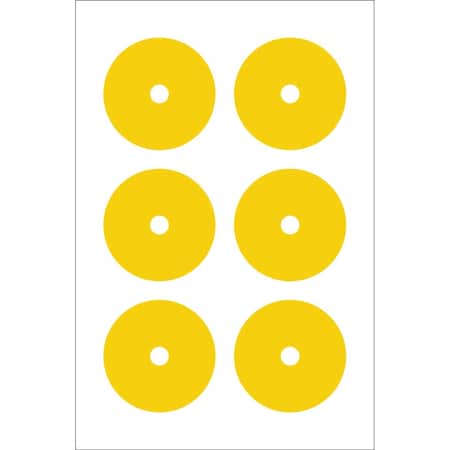 Accuform GAUGE MARKING DECALS 3 COLOR YELLOW GML104YL