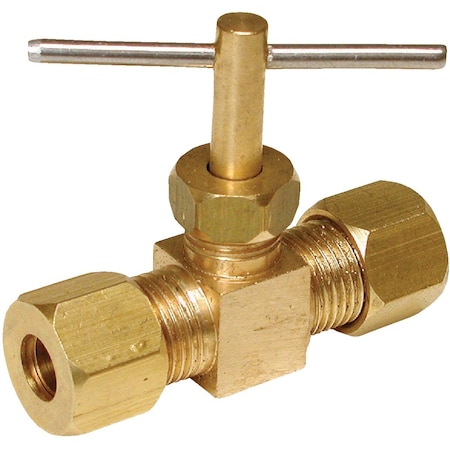 Dial Mfg Dial 1/4'' Brass Compression Needle Valve 94045