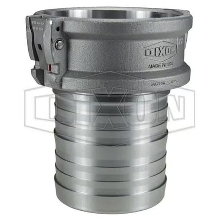 Dixon EZLink Type-C Armless Cam and Groove Coupler with Buna-N Gasket/Gasket Seal, 3 in Nominal, Aluminum EZL300-C-AL