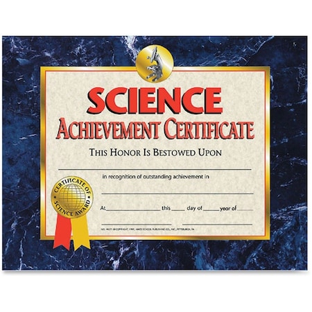 Hayes Science Achievement Certificate, PK90 VA571