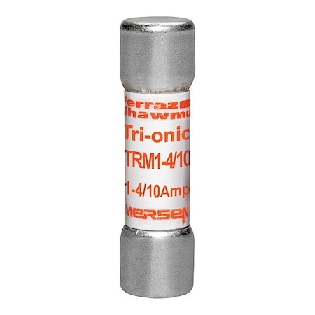 Mersen Fuse, 1 1/2 in L, 250 V AC, 1.4 A TRM1-4/10