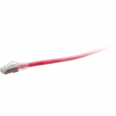 C2G QS 75FT/22.8M RED BOOTED C6A STP CM TAA C2G43894