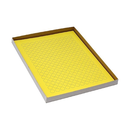 Zoro Select Cyro Label, Yellow, Polypropylene, PK20 GRAING-C36