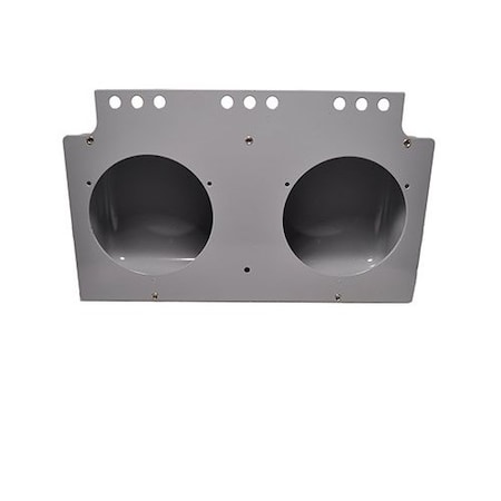 Grote Lighting 4in Round Light Mounting Module, Powder-Coated Steel, Gray, Rectangular, 51090