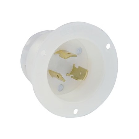 Leviton Industrial Grade Flanged Inlet 20 Amp, 125/250 Volt 2365