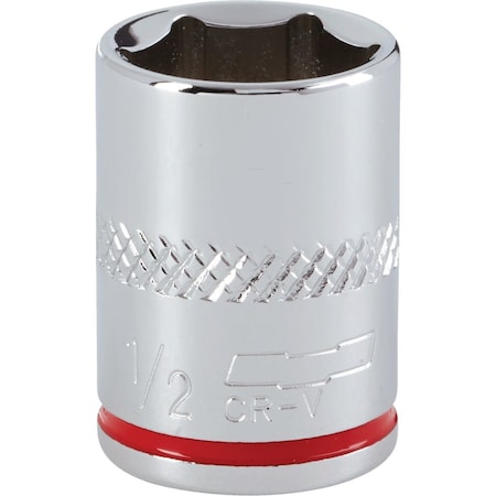 Channellock 1/4'' Drive 1/2'' 6-Point Shallow Standard Socket 366811