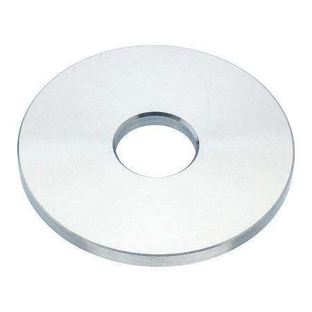 Zoro Select Flat Washer, For Screw Size 5/8 in , Aluminum Plain Finish, 2 PK WASB58WAL