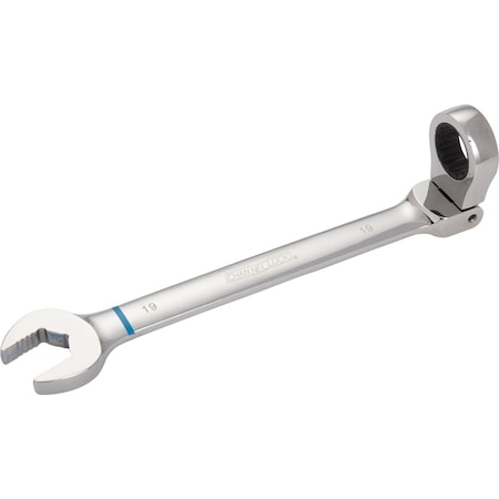 Channellock Metric 19 mm 12-Point Ratcheting Flex-Head Wrench 321613