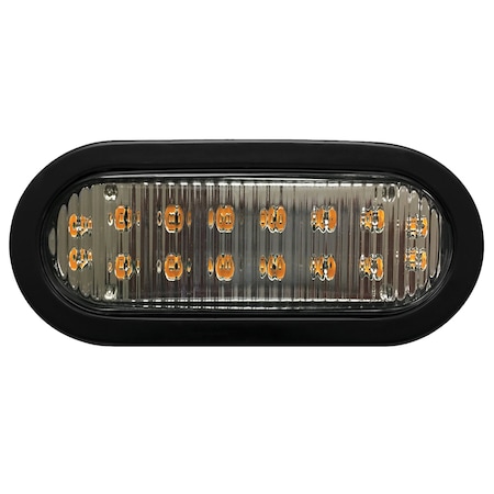 Ecco Dir Led, 8 Patterns, Ovl Grom, 12-24Vdc, Blu 3965B