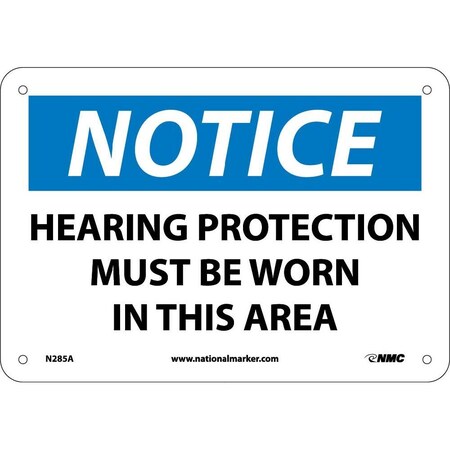 Nmc Notice Hearing Protection Must Be Worn Sign N285A