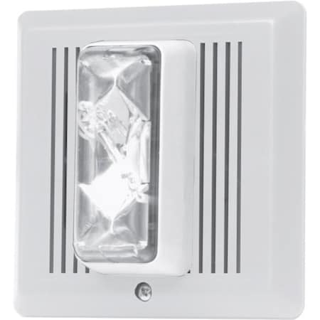 Edwards Signaling Horn Strobe, Horn, Continuous, 24 V AC, 24V DC, 90 dB, Thermoplastic, Clear Lens, Gray Housing 868STRC-AQ