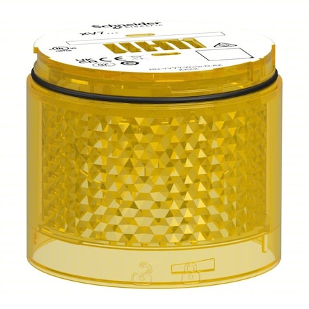 Schneider Electric Tower Light Module, Yellow, Flashing, LED XVB7C68