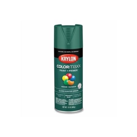 Krylon Industrial COLORmaxx, Paint + Primer Spray Paint, 12 oz, Hunter Green, Gloss, 6PK 425-K05523007