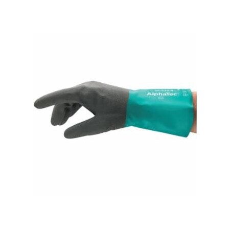 Alphatec 58-530B/58-535B Gloves, 11, Grey/Teal, 12 in Cuff, 58-530B, 6PK 012-58-530B-110