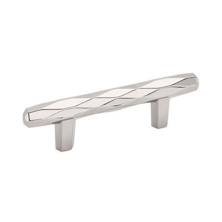 Amerock St. Vincent 3 in 76 mm Center-to-Center Polished Nickel Cabinet Pull BP36646PN
