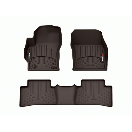 Weathertech Cocoa, Front and Rear Floorliners 471775-1-2