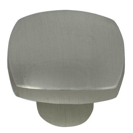 Grilltown 1.5 in. Aventura Square Knob - Satin Nickel GR3194452