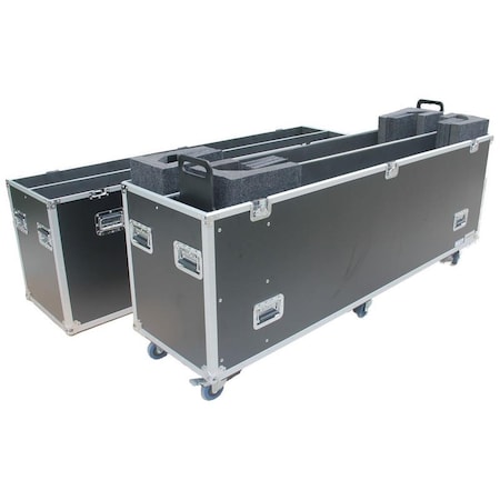 Antakipro Fly Drive Case For Two 90-in LED Televisions or Monitors or Similarly Sized Equipment w/Wheels AP-2LED90W