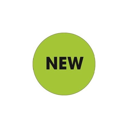 Bubblefast 2'' Circle - ''New'' Fluorescent Green Labels BFDL1276